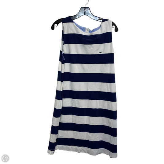 Dress Designer By Vineyard Vines In Blue & White, Size: L