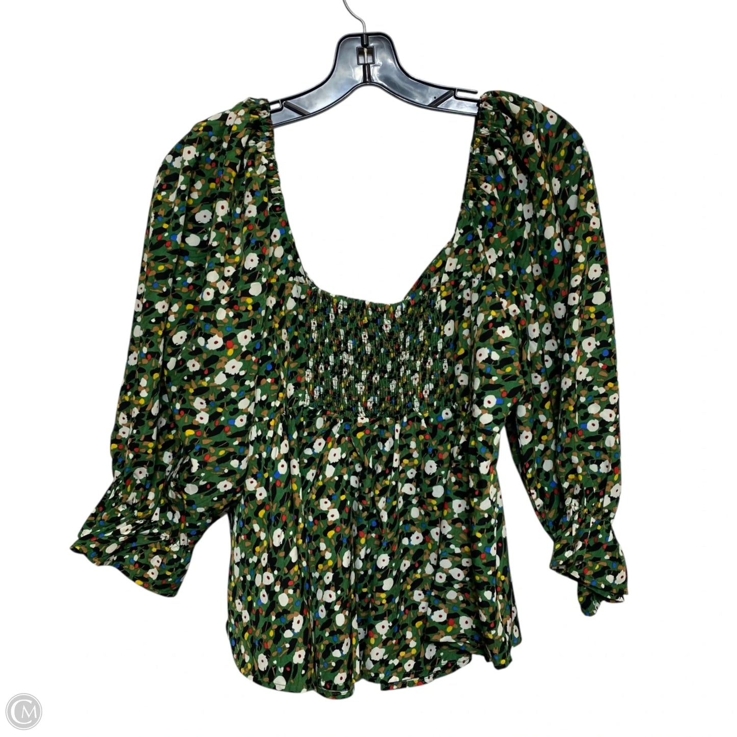 Top Long Sleeve By Entro In Green, Size: L