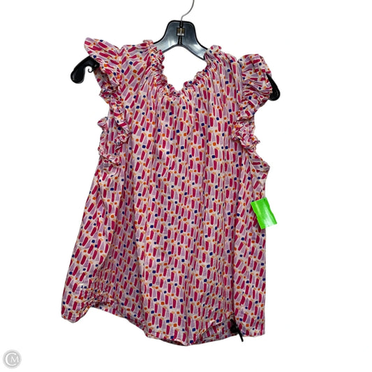 Top Sleeveless By Thml In Pink & Purple, Size: L