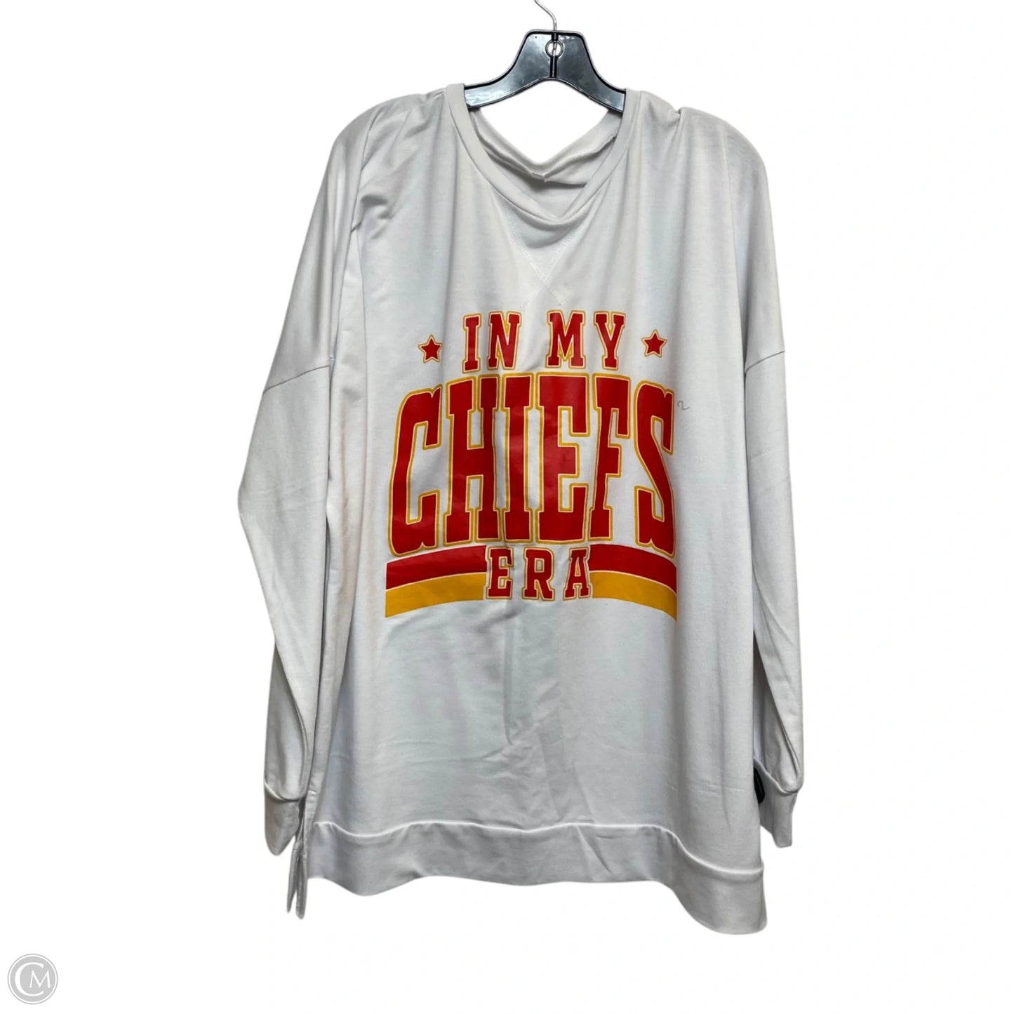 Top Long Sleeve By Cmf In White, Size: 3x