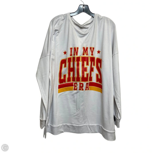 Top Long Sleeve By Cmf In White, Size: 3x