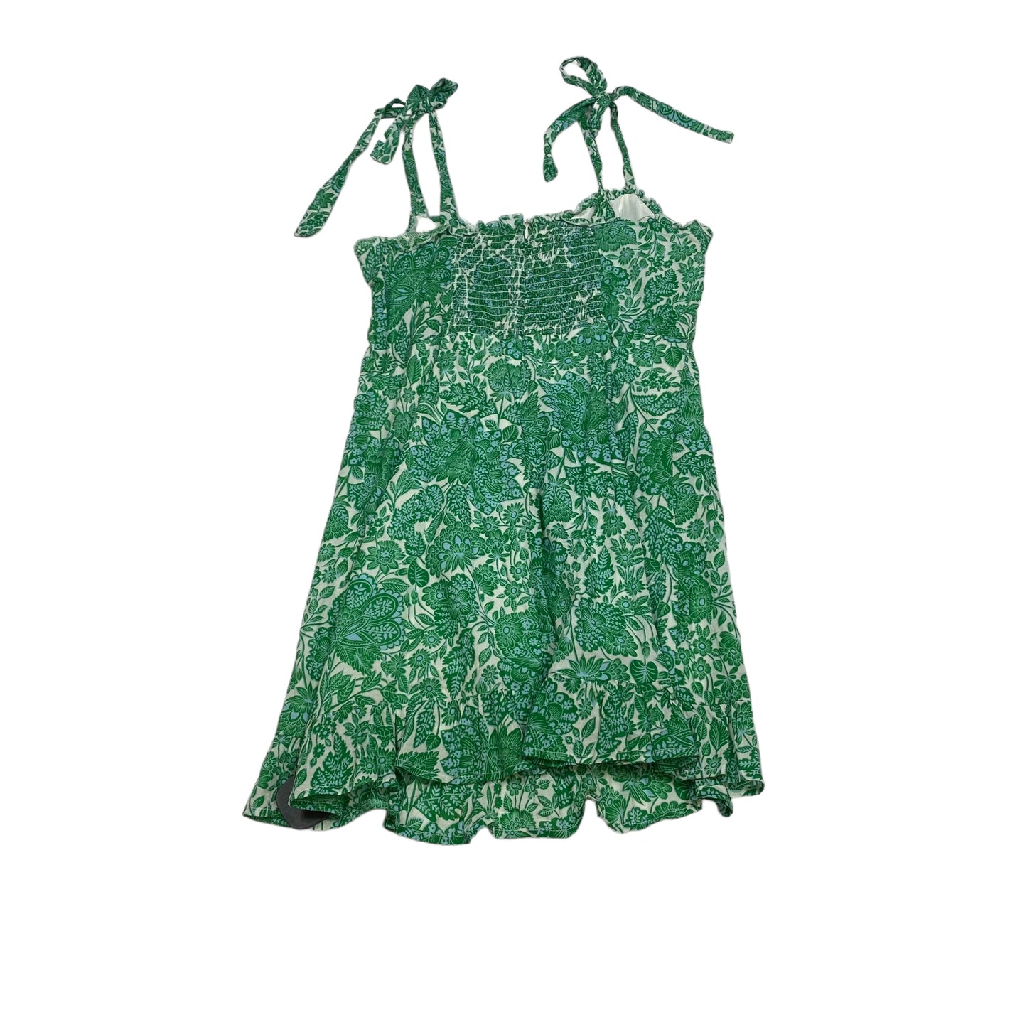 Green Dress Casual Short Olivaceous, Size M