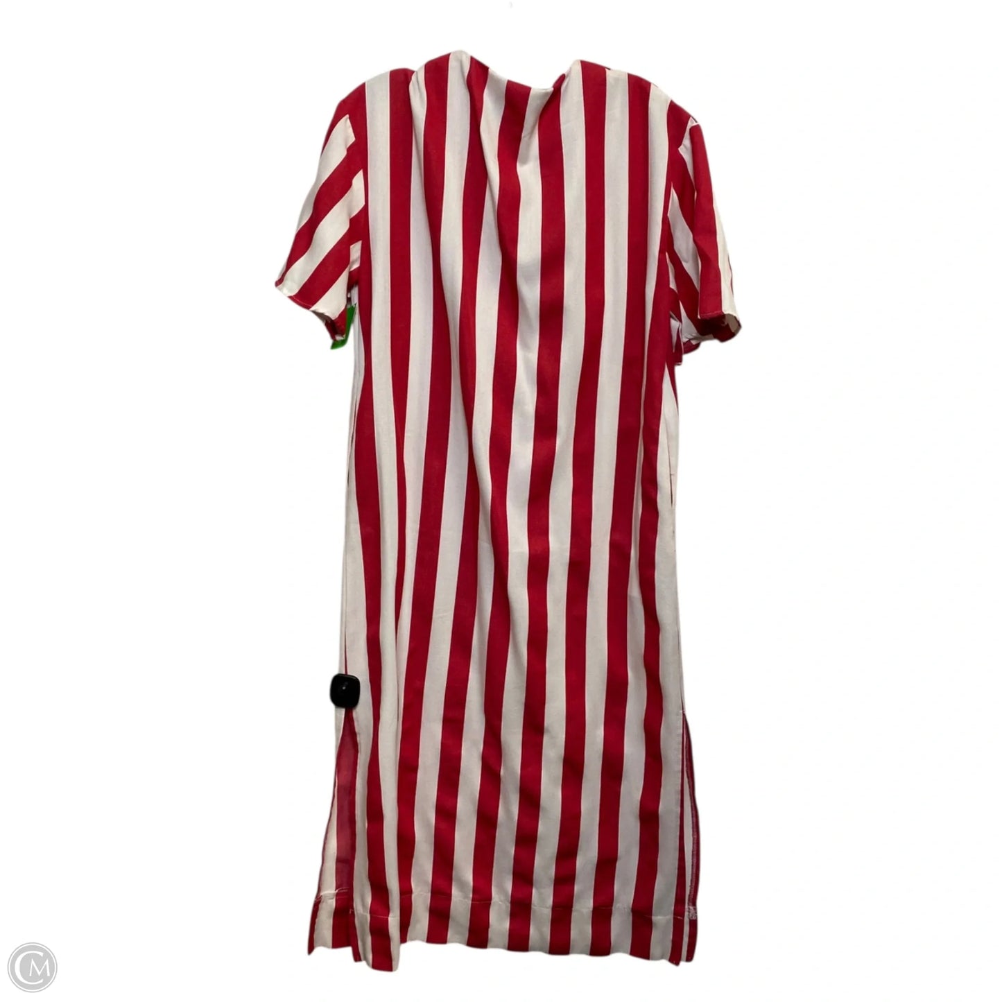 Dress Casual Midi By Pomander Place In Red & White, Size: S