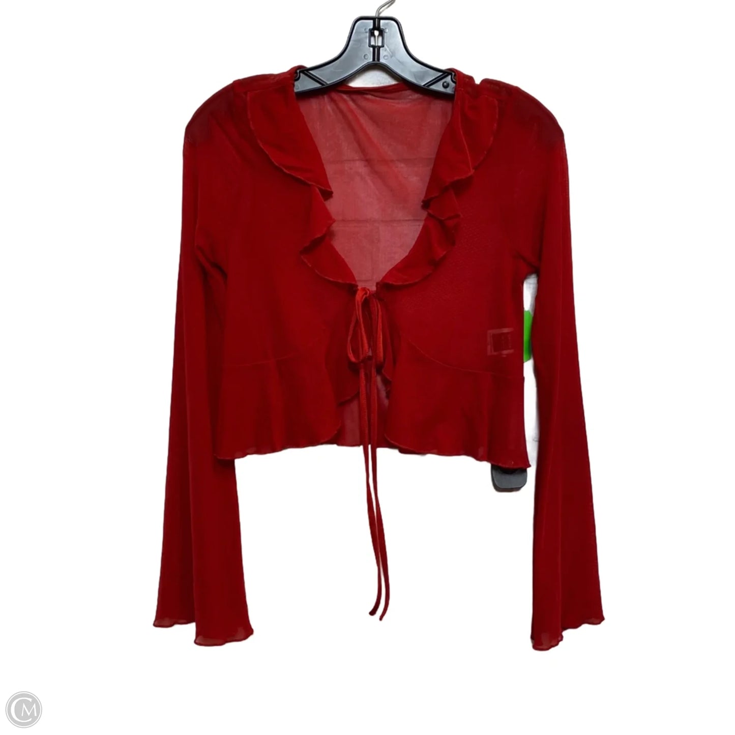 Top Long Sleeve By Shein In Red, Size: S