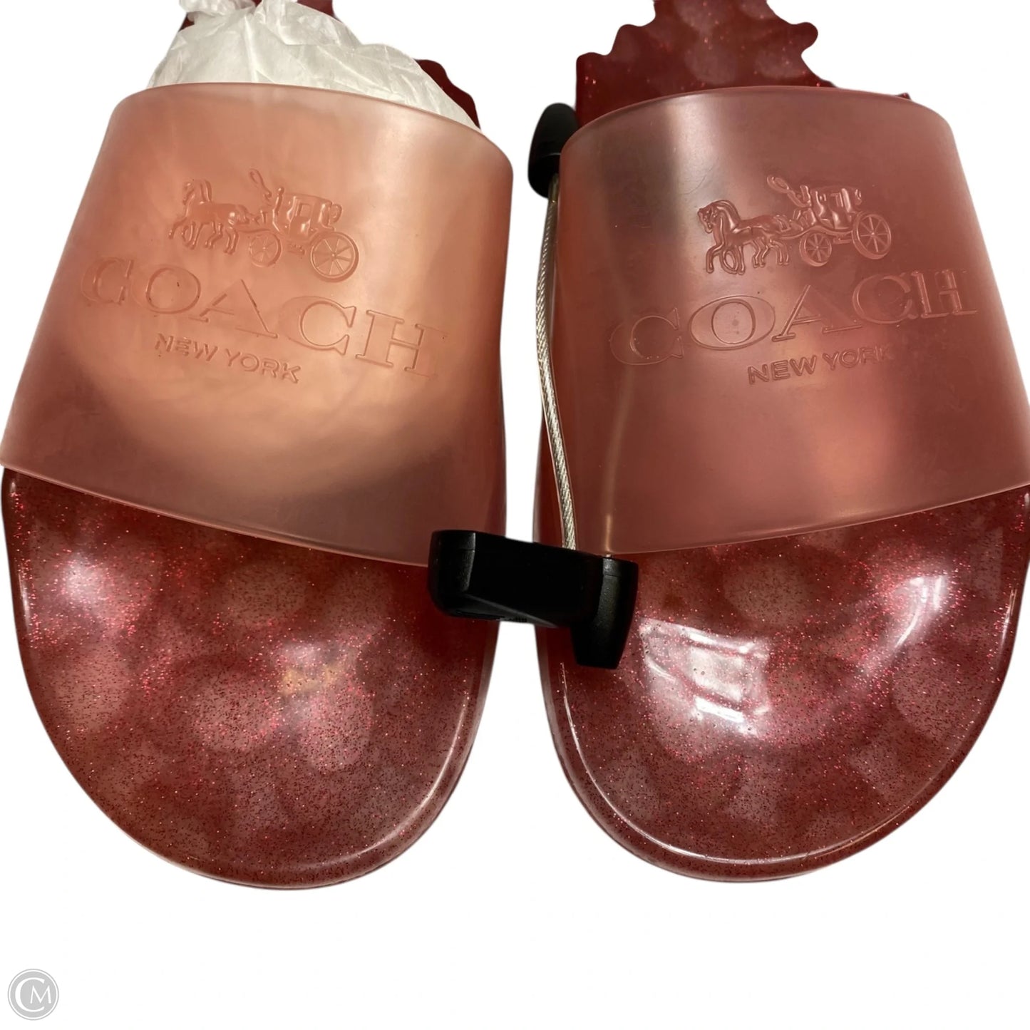 Sandals Designer By Coach In Pink, Size: 9