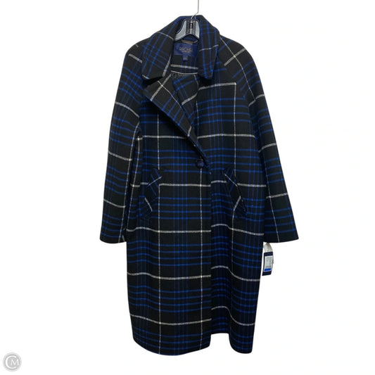 Coat Peacoat By Rachel Roy In Black & Blue, Size: Xl