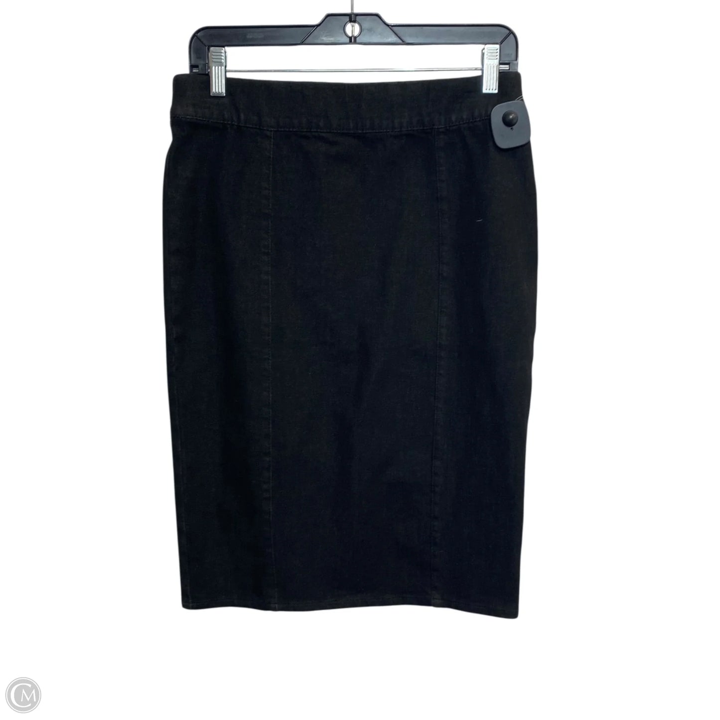 Skirt Mini & Short By Chaps In Black Denim, Size: S