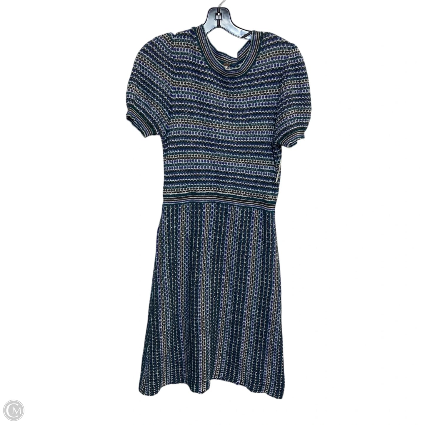 Dress Sweater By Free Press In Blue & Green, Size: M