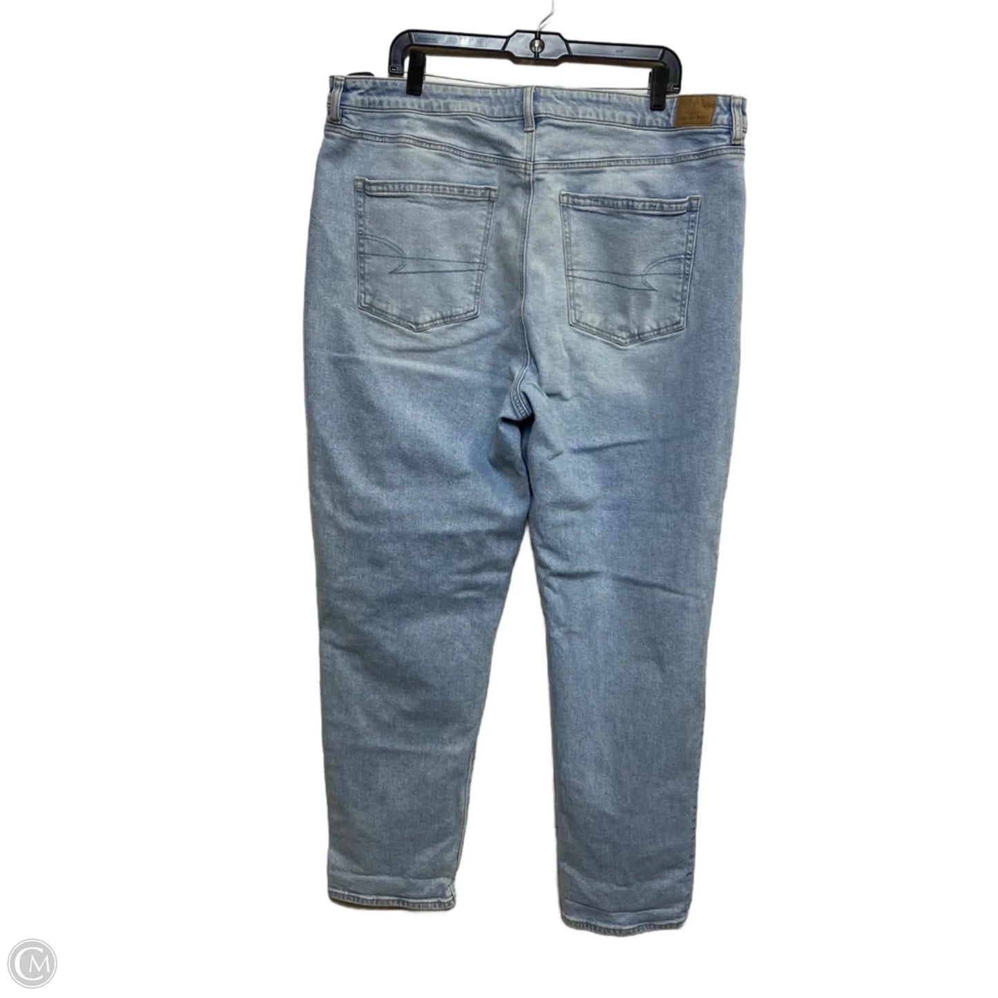 Jeans Straight By American Eagle In Blue Denim, Size: 20