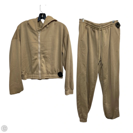 Lounge Set Pants By Cmf In Tan, Size: Xl