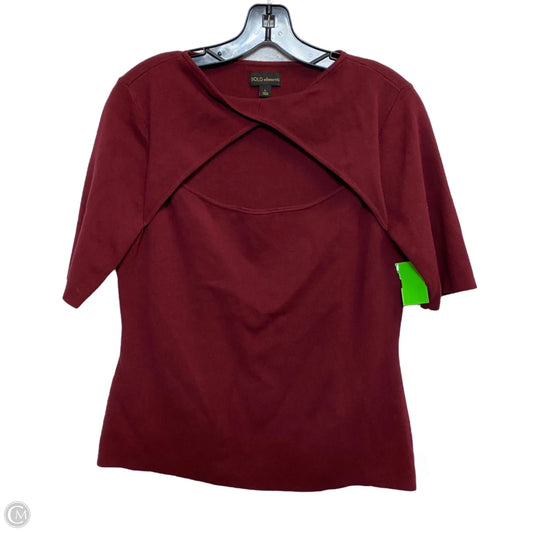 Sweater Short Sleeve By Bold Elements In Red, Size: L