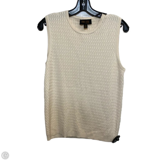 Sweater Short Sleeve By Truth In Cream, Size: L