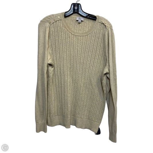 Sweater By Kim Rogers In Tan, Size: Xl