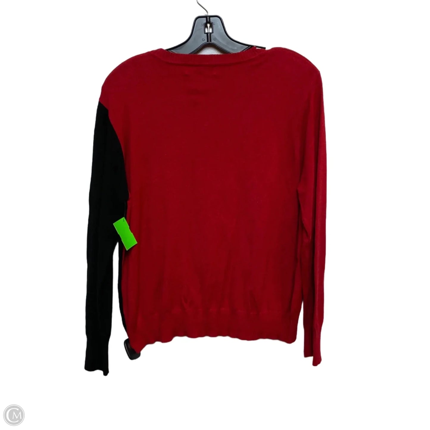 Sweater By Joseph A. In Black & Red, Size: L