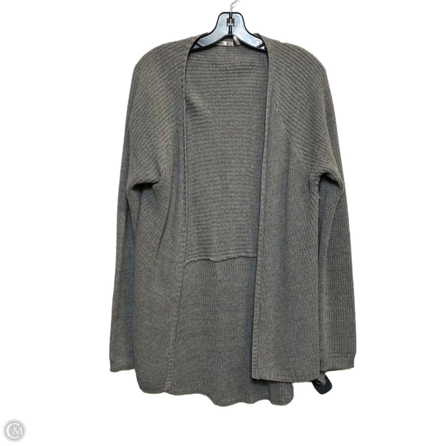 Sweater Cardigan By OhM G In Grey, Size: Xl