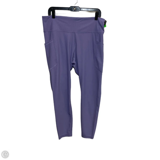 Athletic Leggings By Old Navy In Purple, Size: Xl