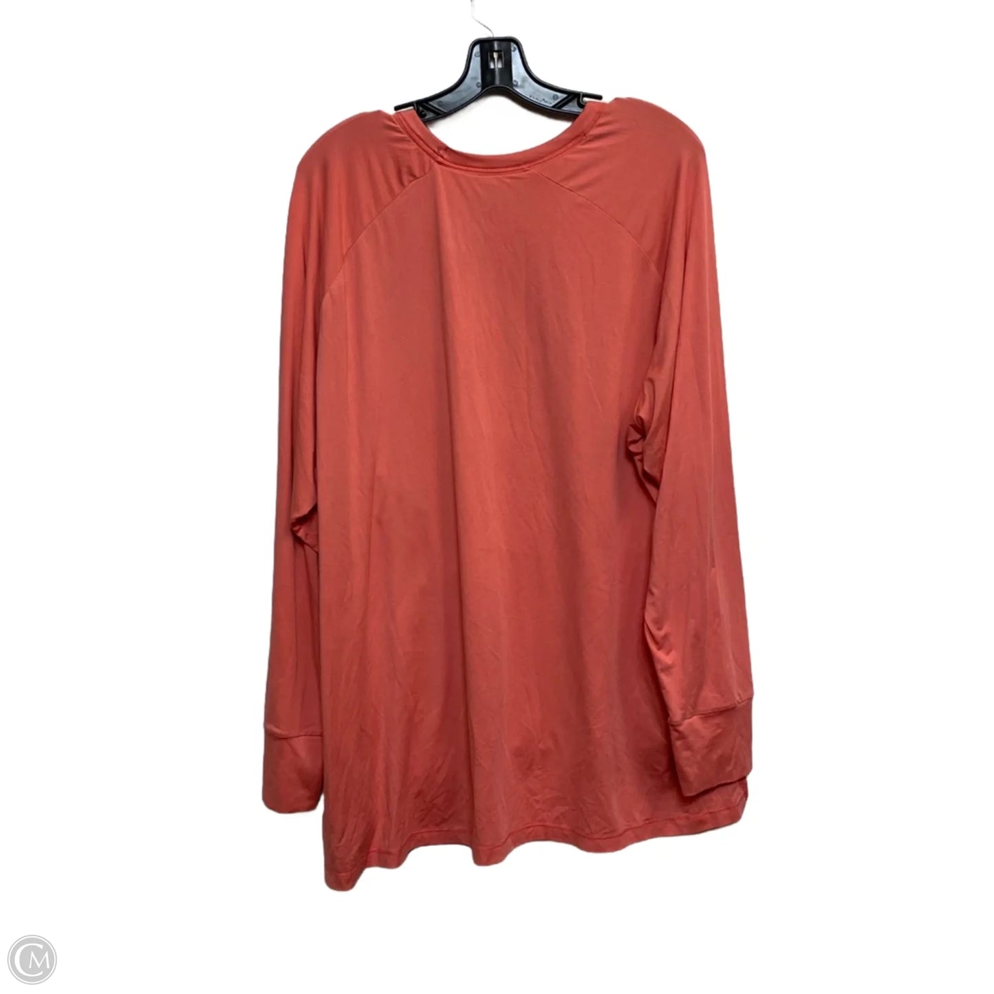 Athletic Top Long Sleeve Crewneck By Jones New York In Pink, Size: 2x