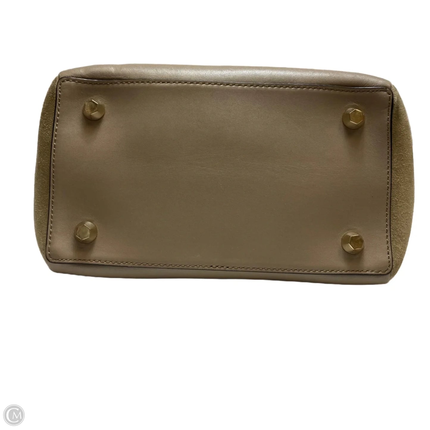 Handbag Leather By Welden, Size: Medium