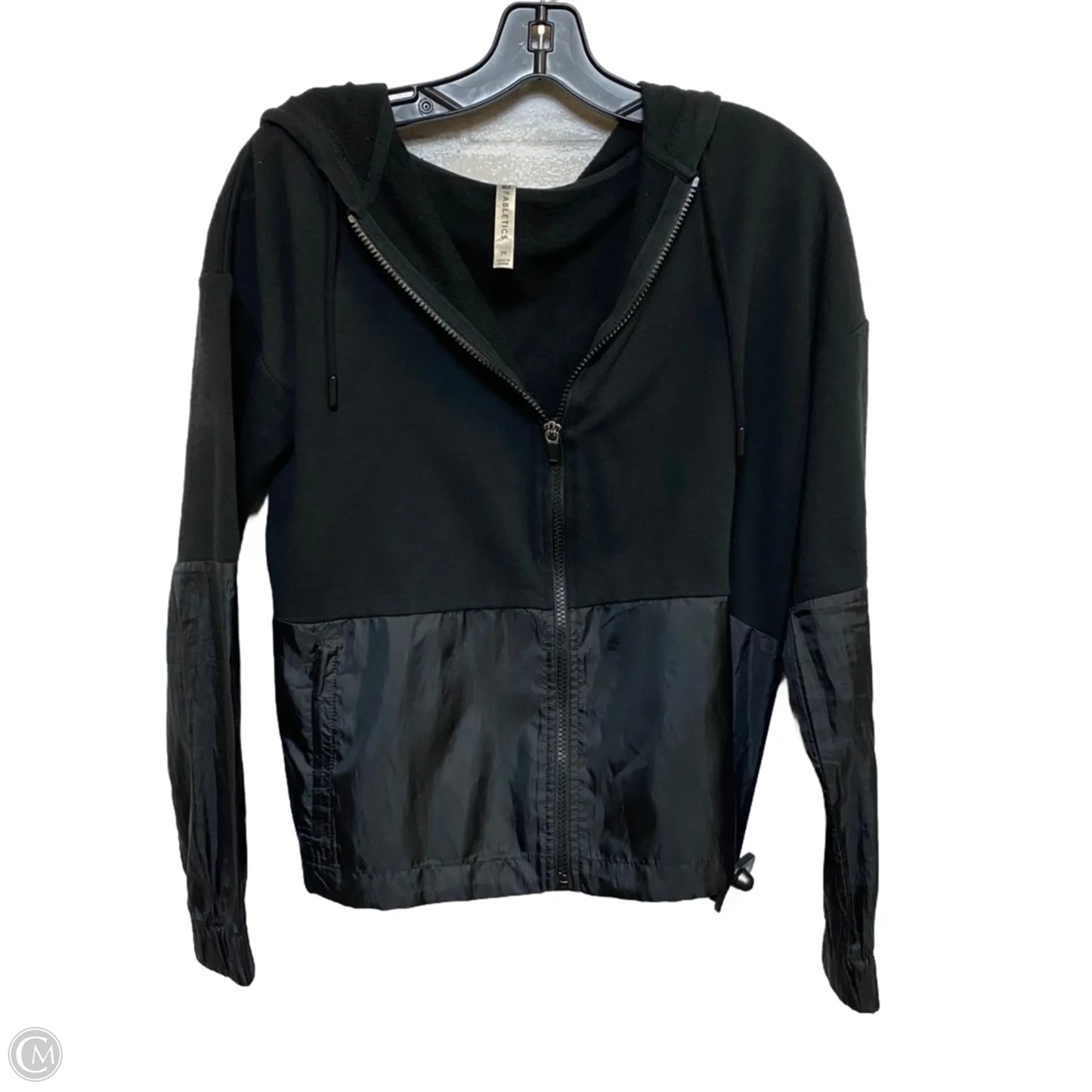 Athletic Jacket By Fabletics In Black, Size: M