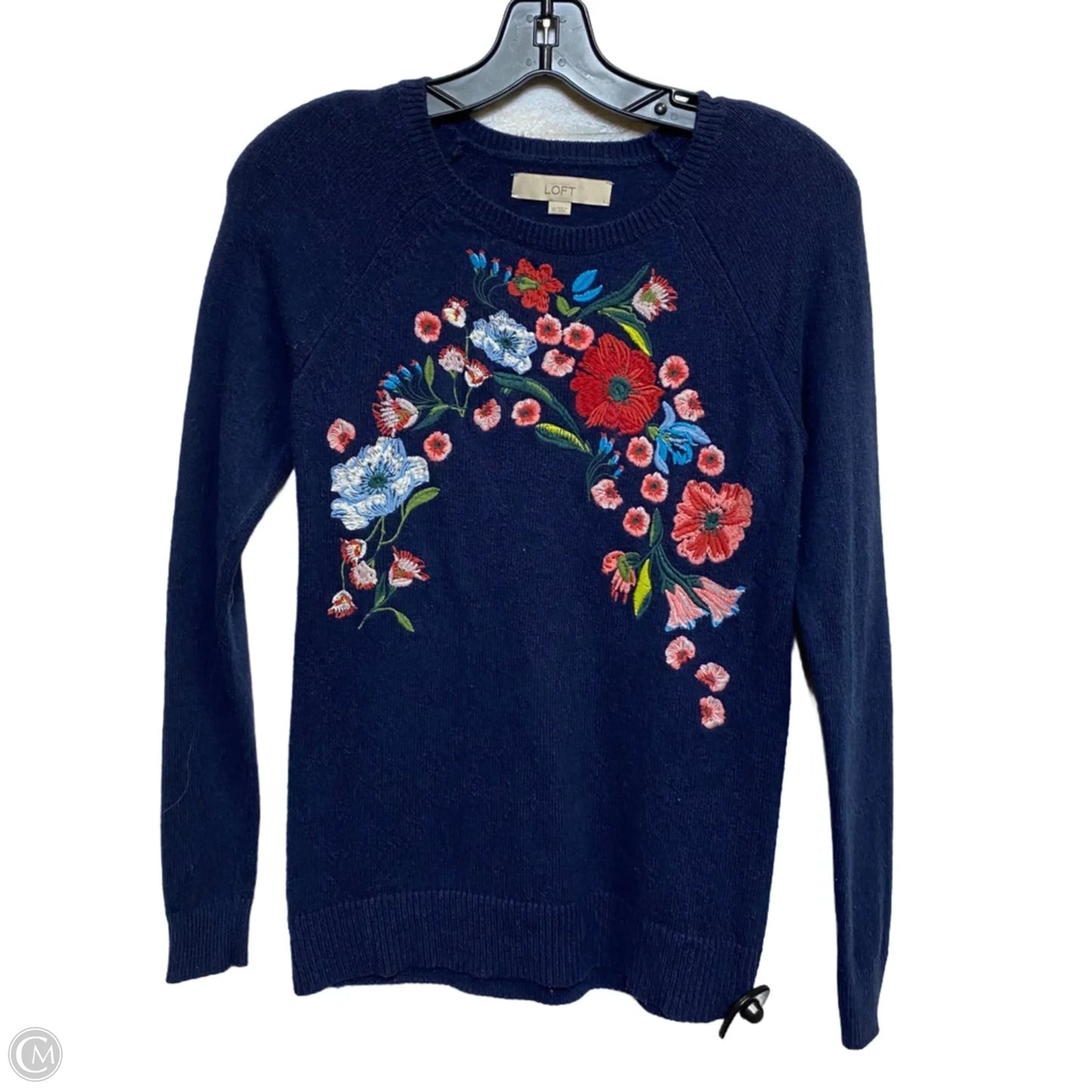 Sweater By Loft In Navy, Size: Xs