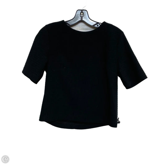 Top Short Sleeve By Banana Republic In Black, Size: S
