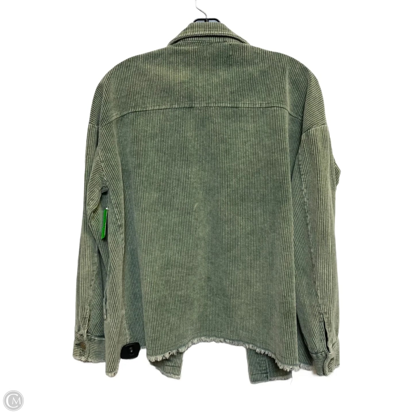 Jacket Shirt By Homebody In Green, Size: S