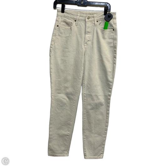Jeans Straight By Old Navy In Cream Denim, Size: 4