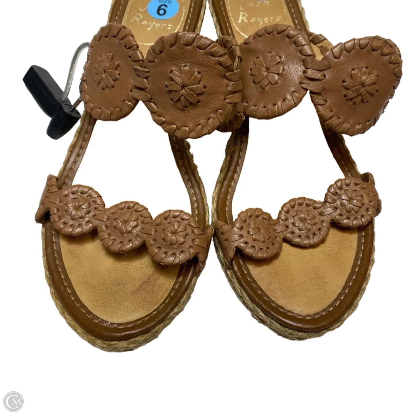 Sandals Designer By Jack Rogers In Brown, Size: 6