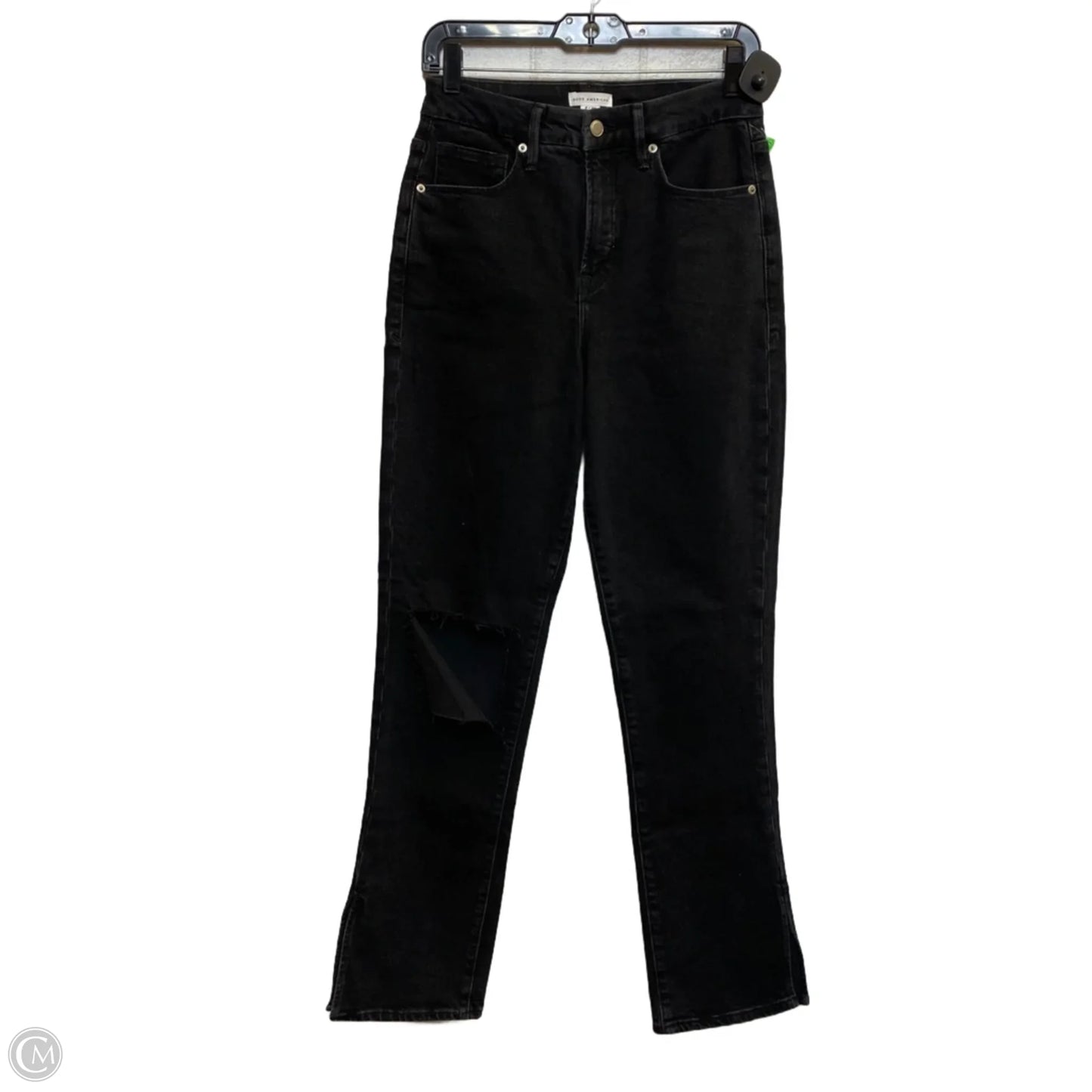 Jeans Designer By Good American In Black Denim, Size: 2