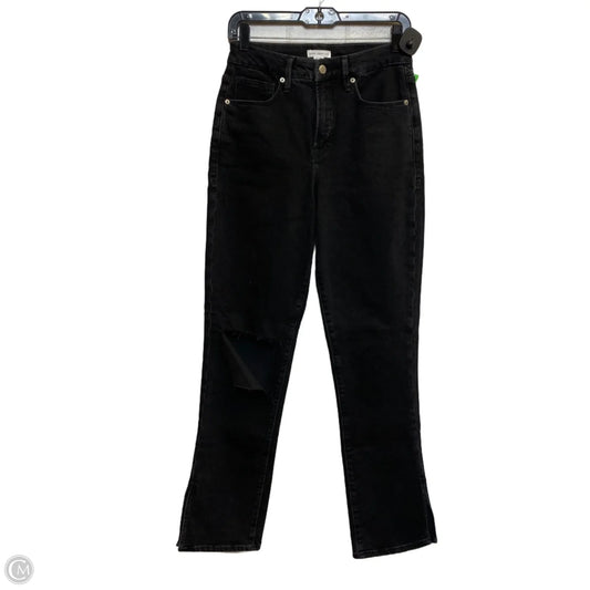 Jeans Designer By Good American In Black Denim, Size: 2