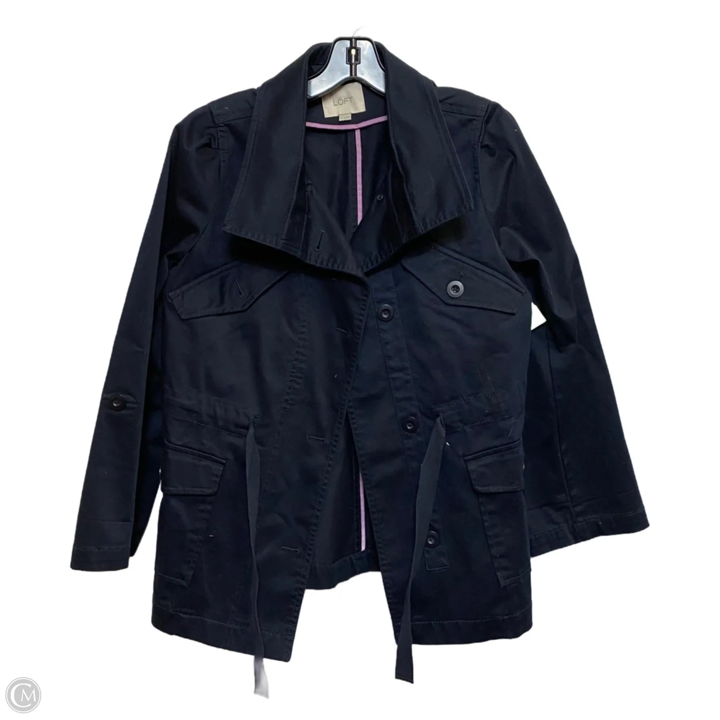 Jacket Utility By Loft In Navy, Size: M