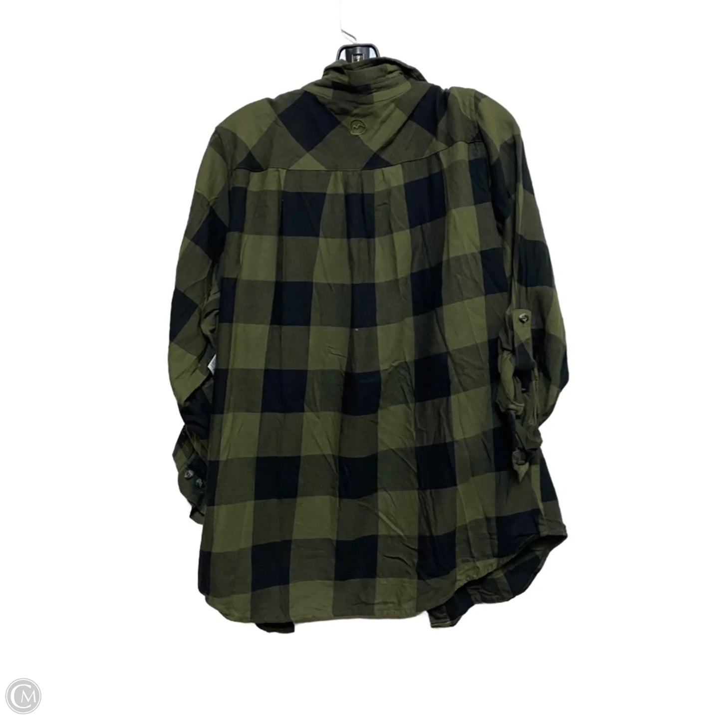 Top Long Sleeve By Magellan In Black & Green, Size: Xl