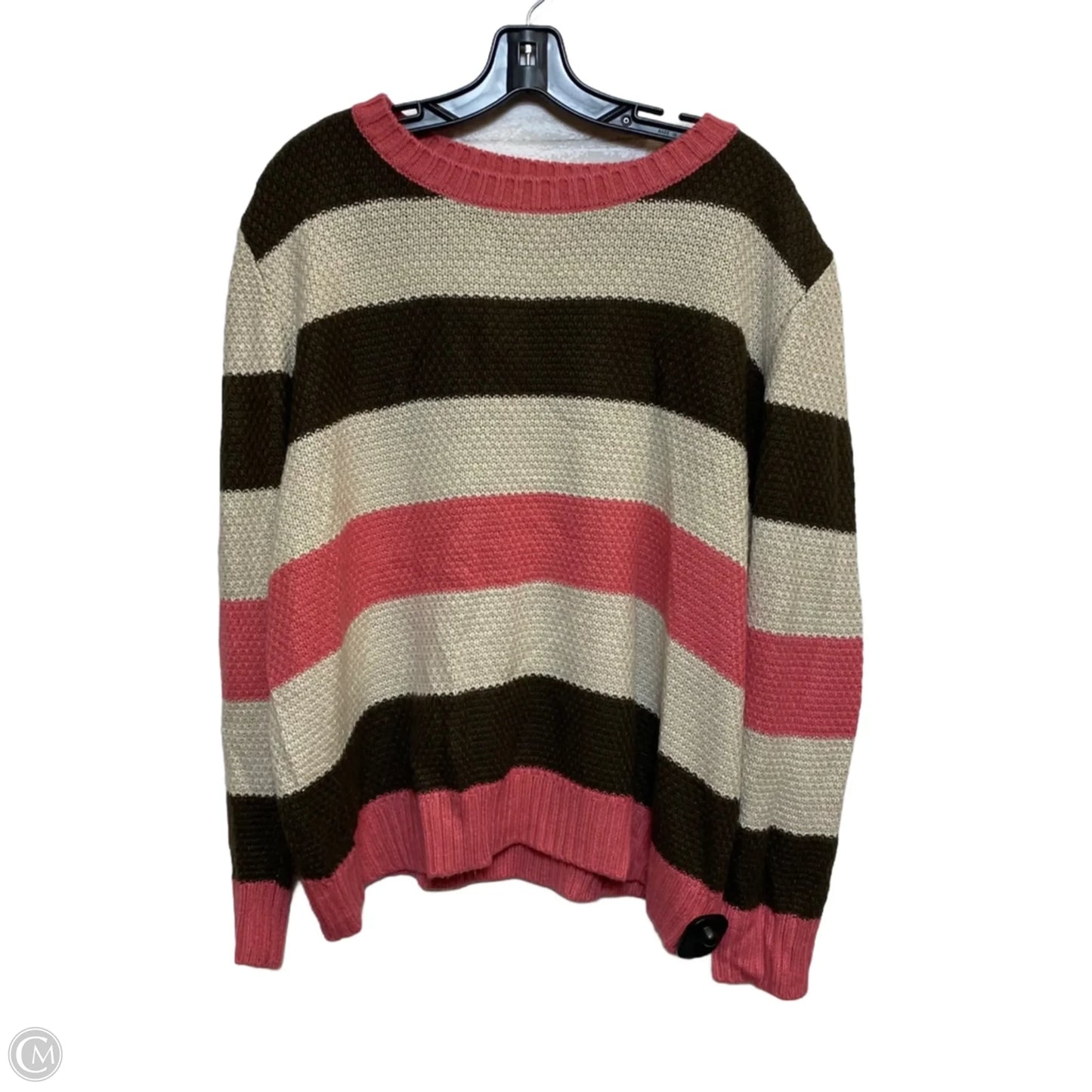Sweater By St Johns Bay In Brown & Pink, Size: Xl