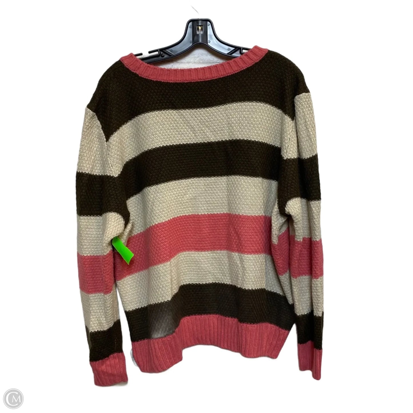Sweater By St Johns Bay In Brown & Pink, Size: Xl