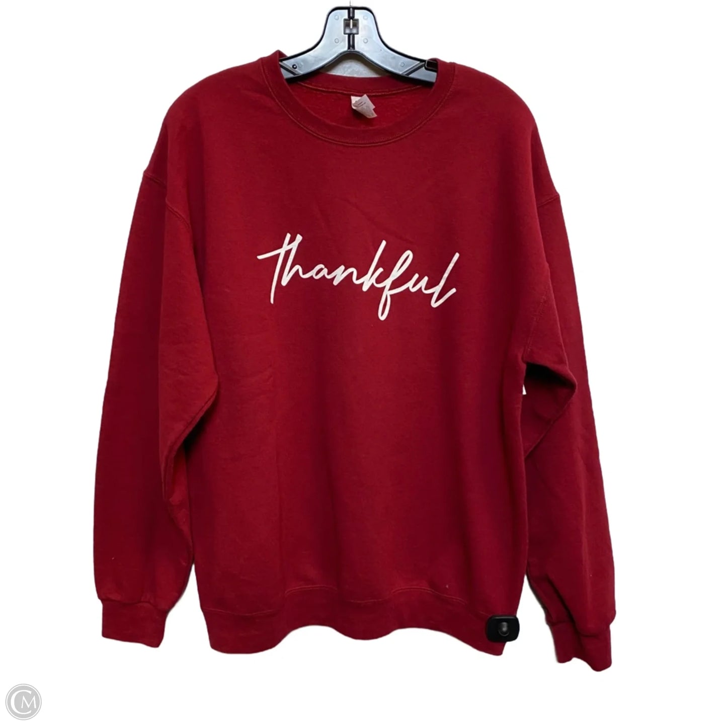 Sweatshirt Crewneck By Jerzees In Red, Size: L