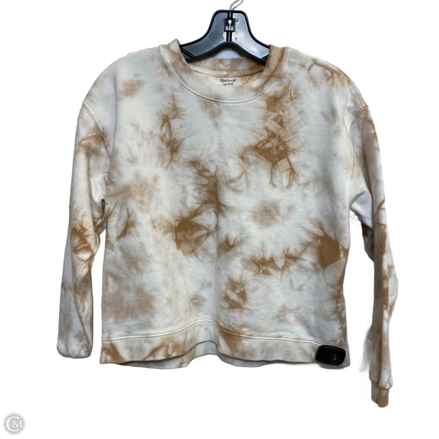 Sweatshirt Crewneck By Madewell In Brown & White, Size: Xxs