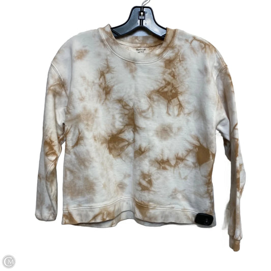 Sweatshirt Crewneck By Madewell In Brown & White, Size: Xxs