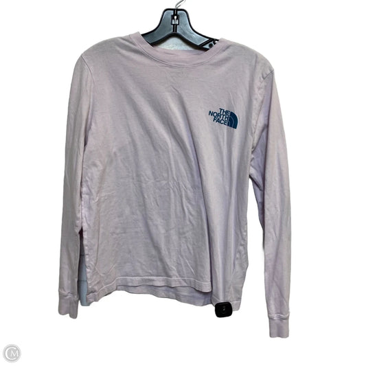 Athletic Top Long Sleeve Crewneck By The North Face In Pink, Size: M