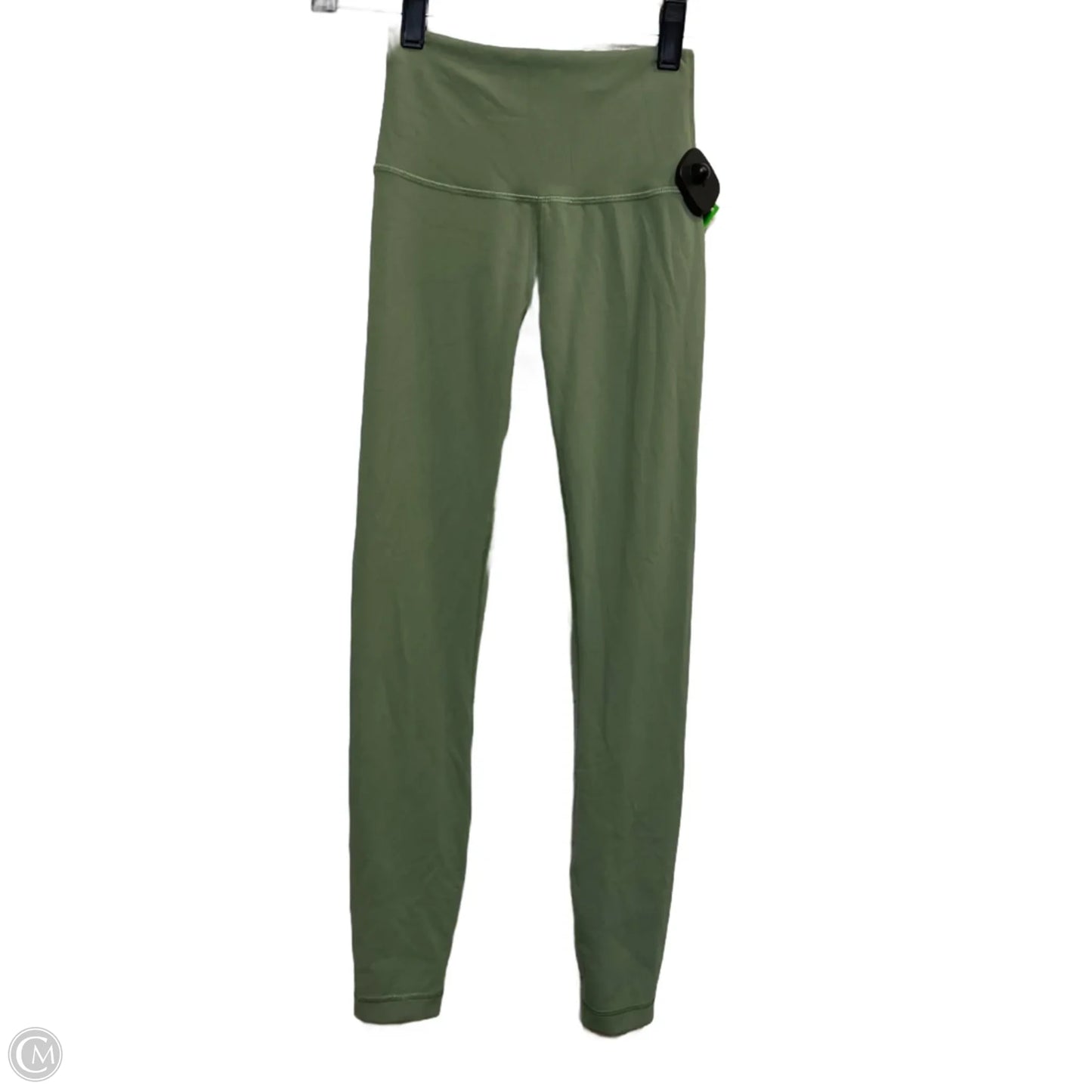 Athletic Leggings By Lululemon In Green, Size: Xs