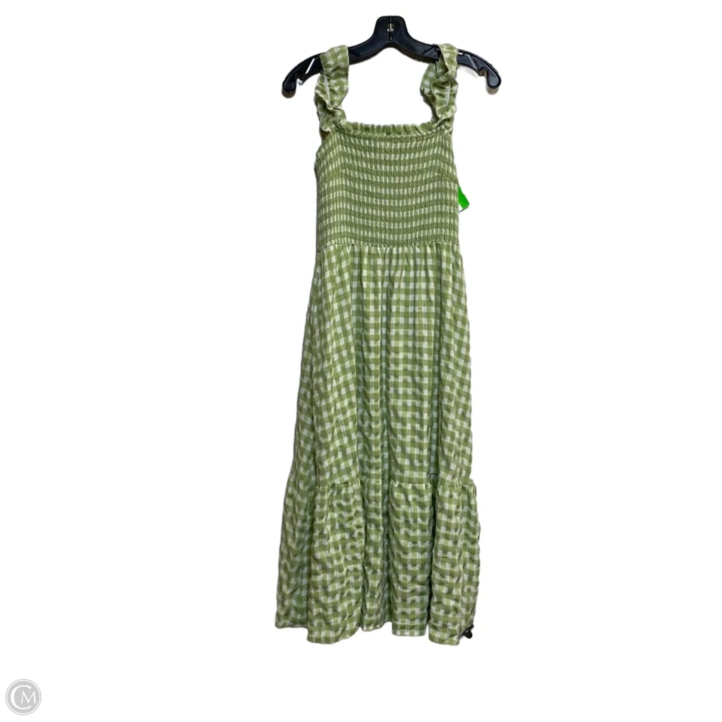 Dress Casual Midi By Prettygarden In Green & White, Size: S