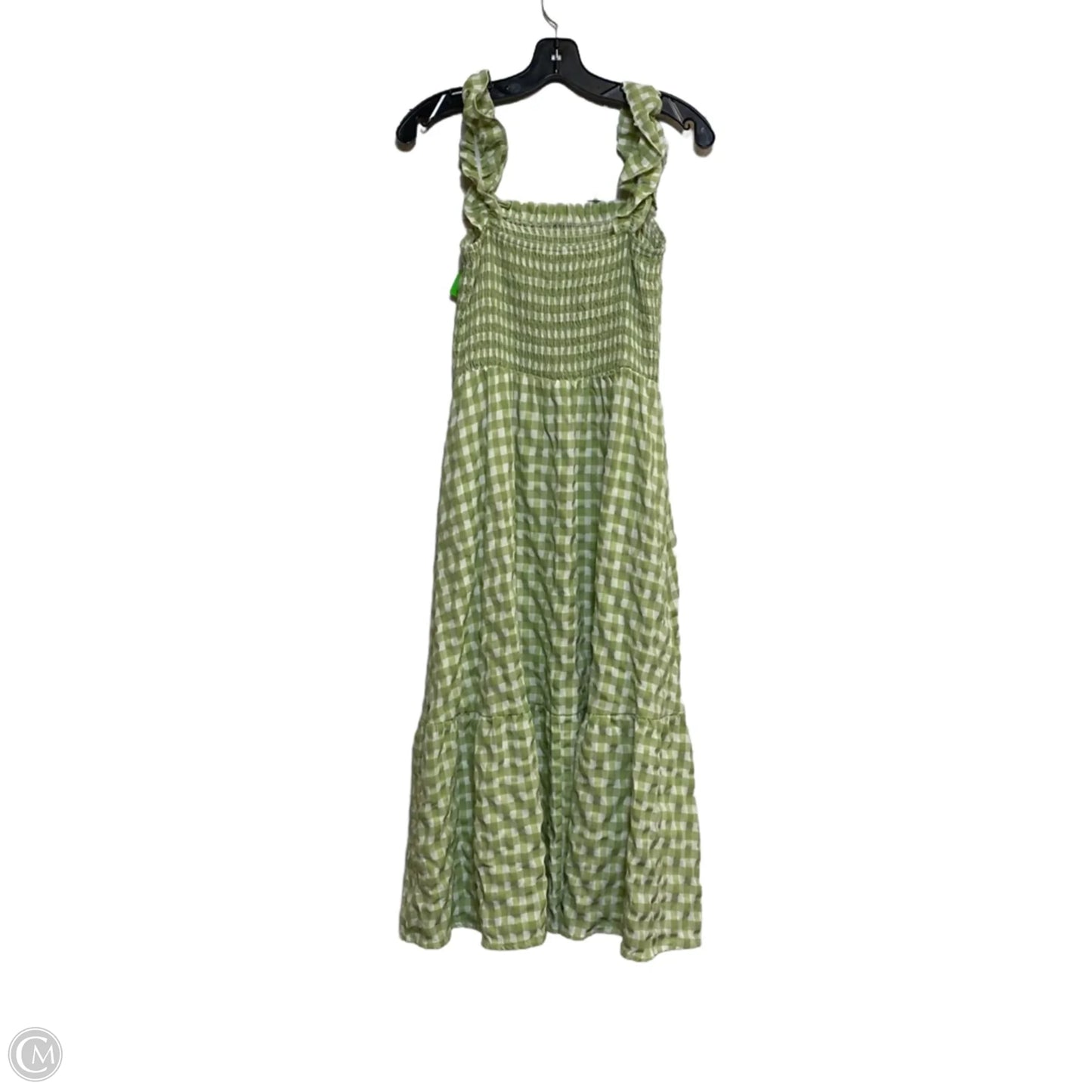Dress Casual Midi By Prettygarden In Green & White, Size: S