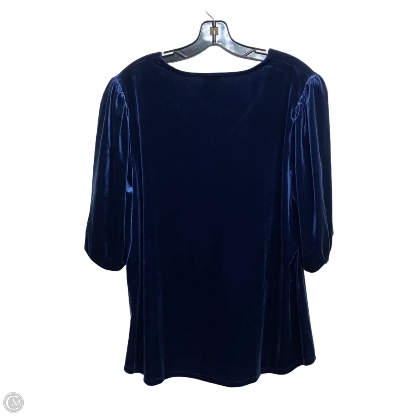 Top Short Sleeve By Chicos In Blue, Size: Xl