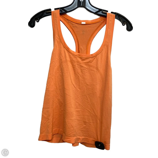 Athletic Tank Top By Lululemon In Orange, Size: M