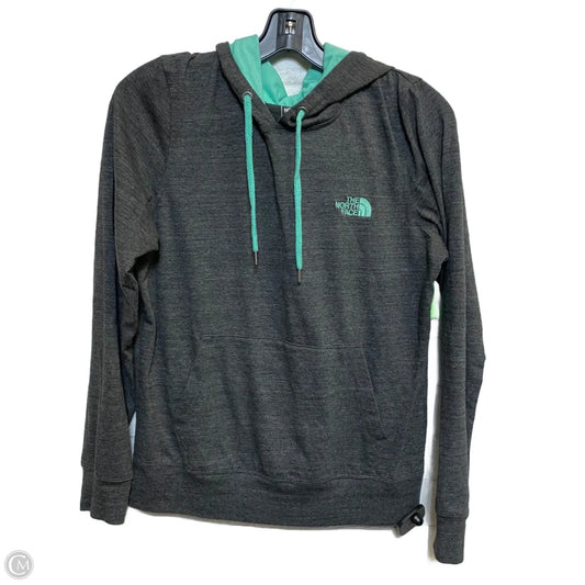 Athletic Top Long Sleeve Hoodie By The North Face In Grey, Size: L