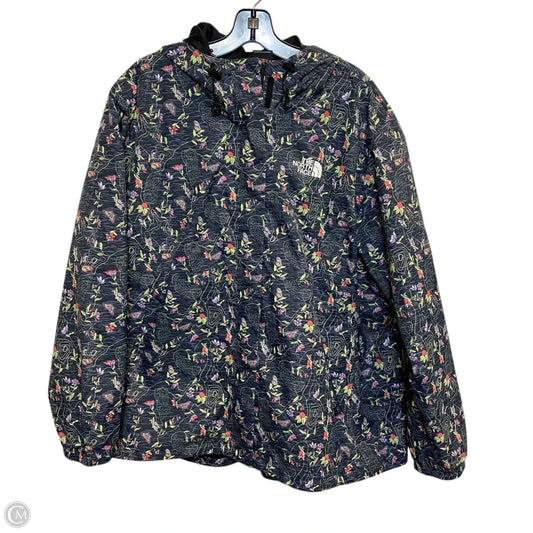 Coat Raincoat By The North Face In Green & Grey, Size: 3x