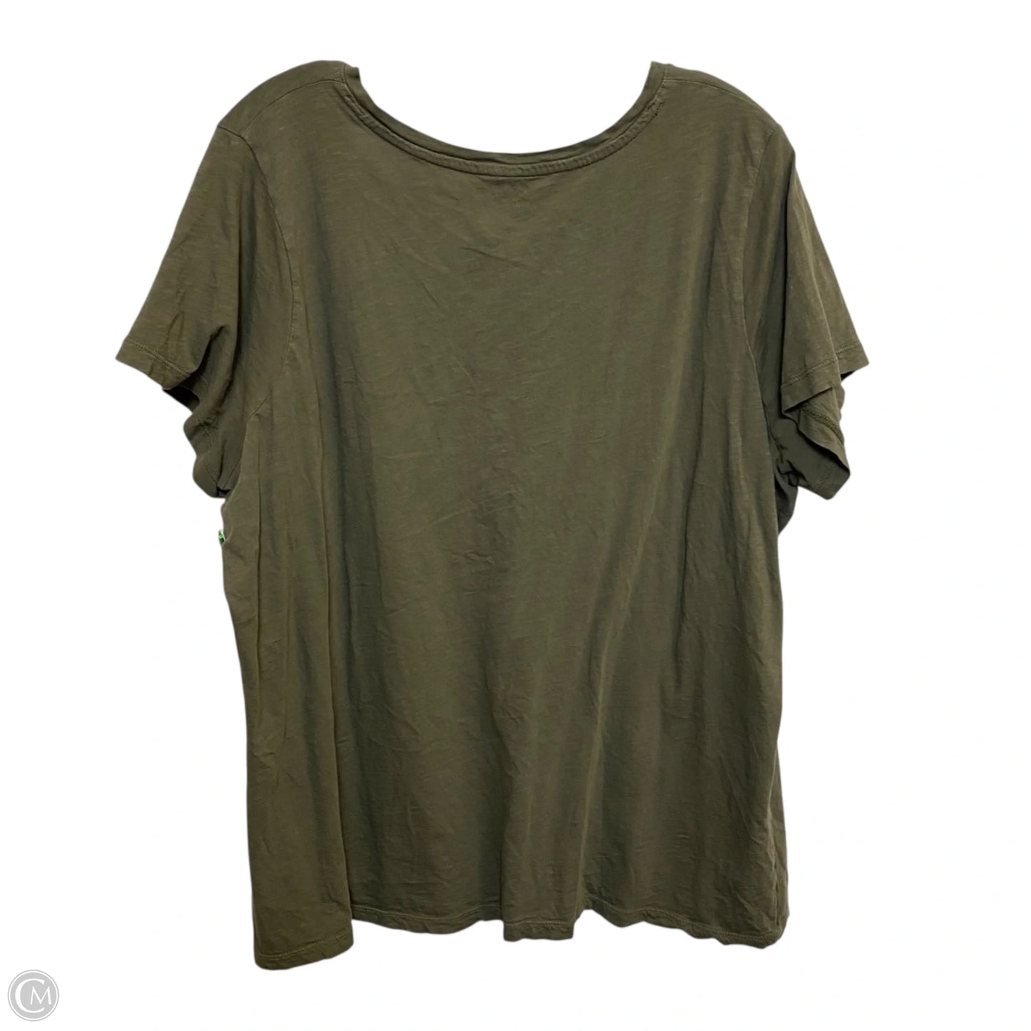 Top Short Sleeve Basic By Madewell In Green, Size: 2x