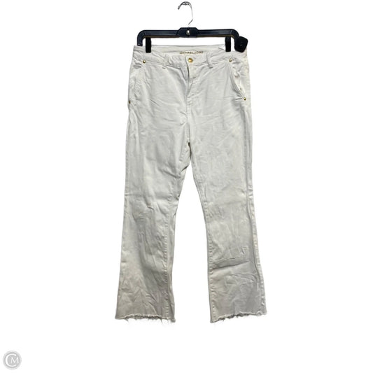 Jeans Boot Cut By Michael By Michael Kors In White Denim, Size: 8