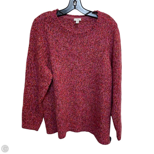 Sweater By J. Jill In Pink, Size: Xl