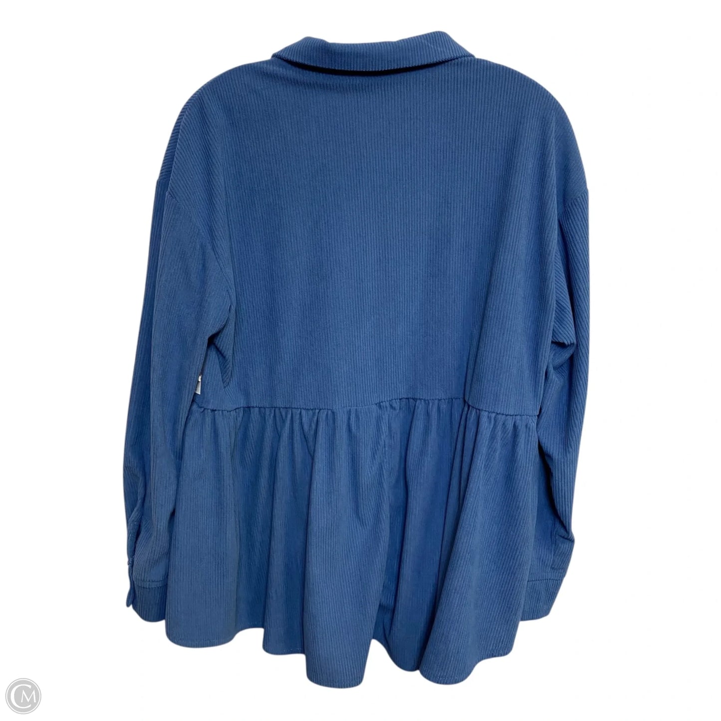 Top Long Sleeve By Shein In Blue, Size: M