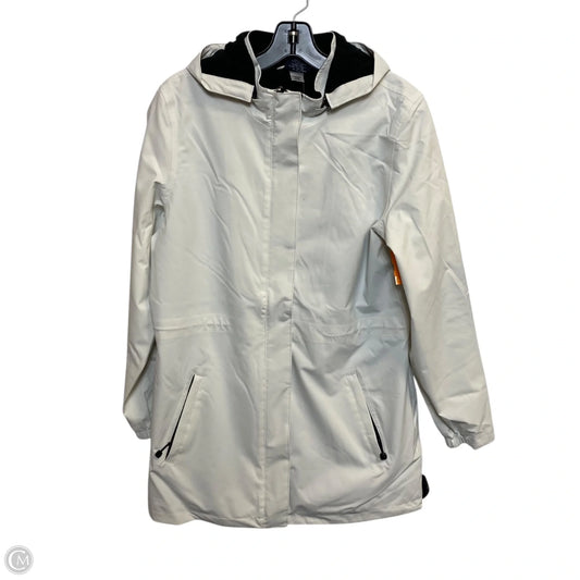 Coat Raincoat By Charles River Apparel In Cream, Size: M